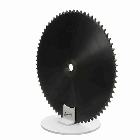 Browning Steel Minimum Plain Bore Roller Chain Sprocket, 50A72 50A72